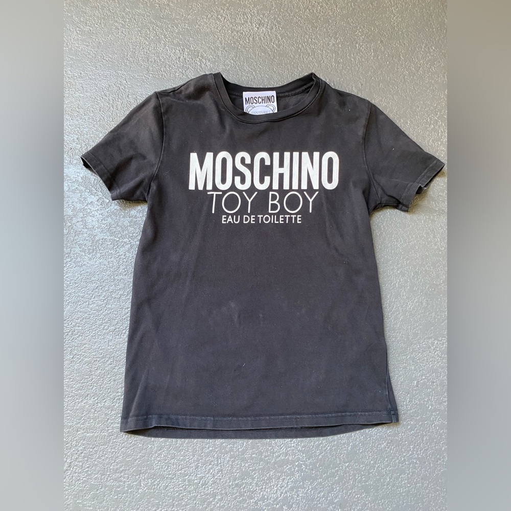 Moschino Black Logo 'Toy Boy' Graphic Tee